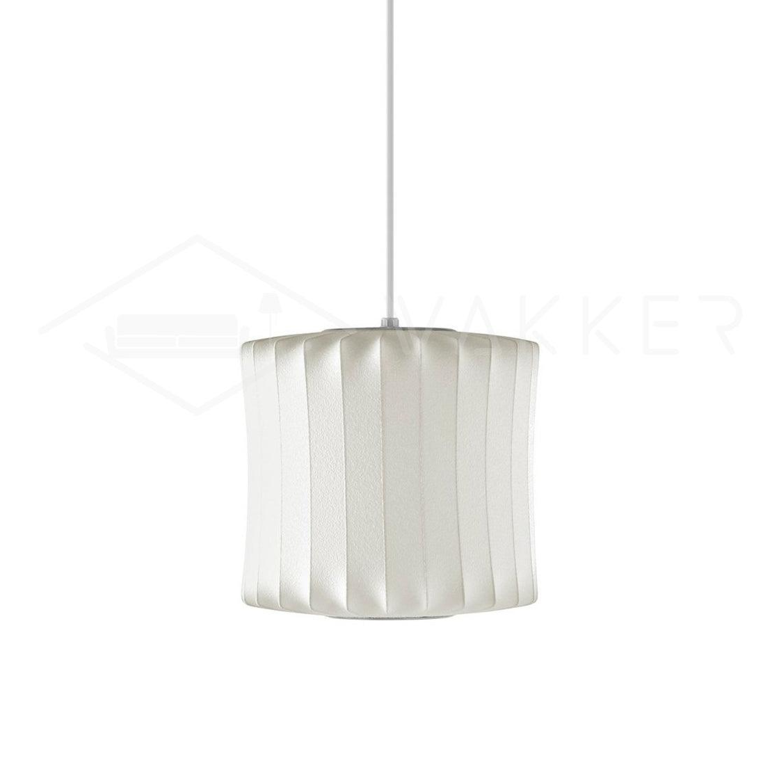 Bubble Pendant Light for Dining Room & Living Room – White Crisscross Shade Mid-Century Ceiling Light, Modern Entryway Hanging Lamp