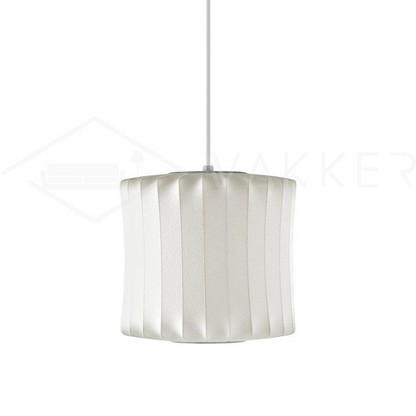Bubble Pendant Light for Dining Room & Living Room – White Crisscross Shade Mid-Century Ceiling Light, Modern Entryway Hanging Lamp