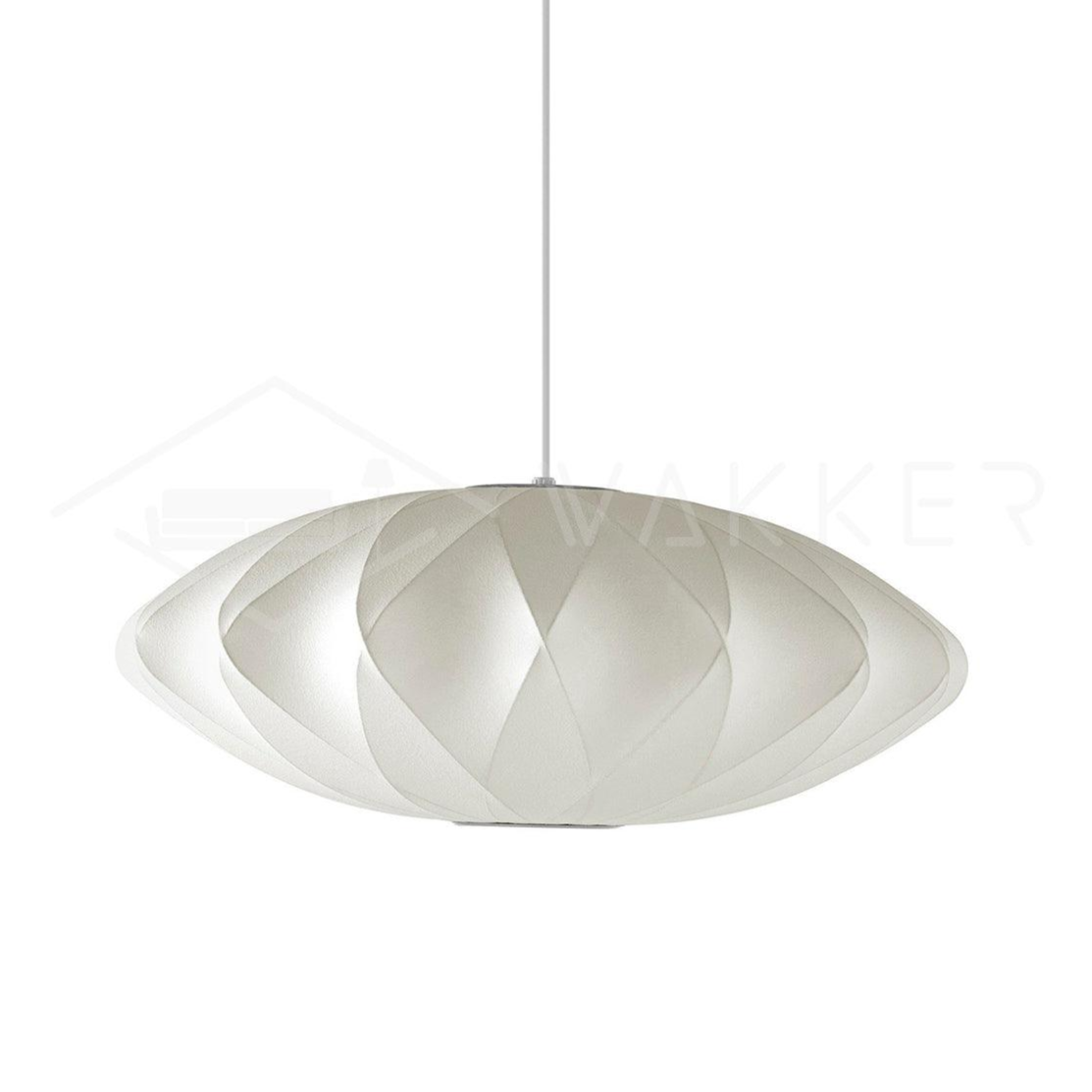 Bubble Pendant Light for Dining Room & Living Room – White Crisscross Shade Mid-Century Ceiling Light, Modern Entryway Hanging Lamp