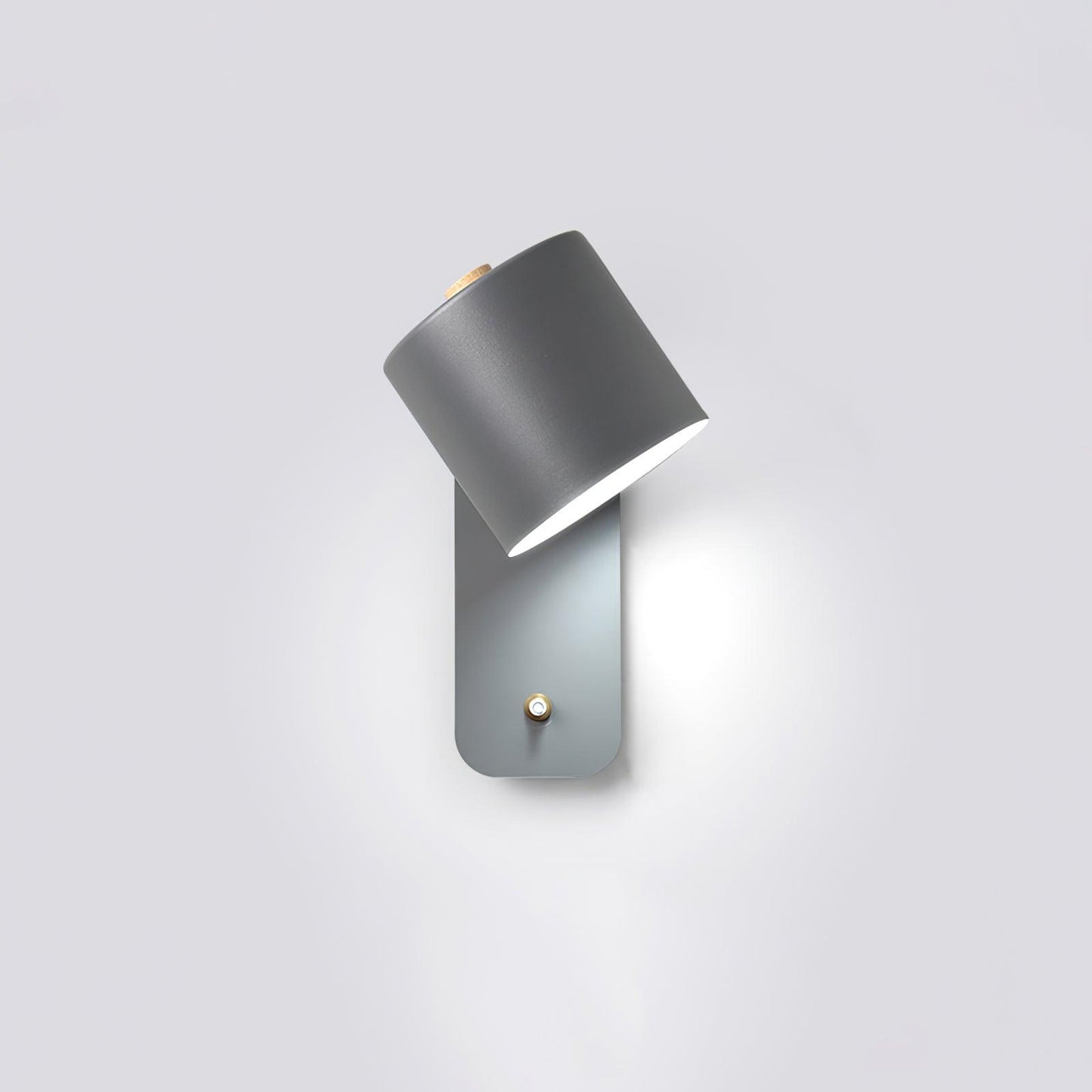 Cylinder Wall Sconce for Bedside & Hallway – Rotating LED Reading Wall Light, Minimalist Adjustable Modern Living Room Wall Lamp