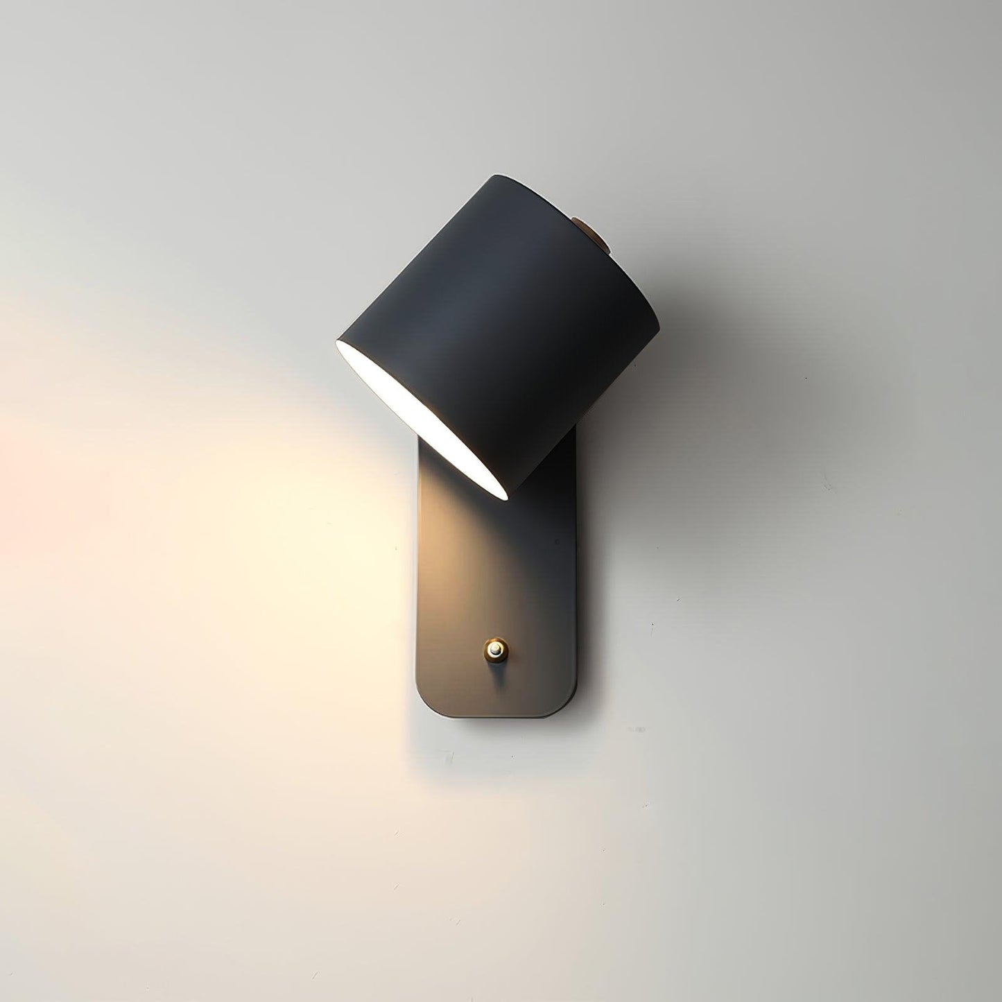 Cylinder Wall Sconce for Bedside & Hallway – Rotating LED Reading Wall Light, Minimalist Adjustable Modern Living Room Wall Lamp