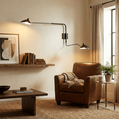 Multi-Arm Wall Sconce for Living Room & Hallway – Adjustable Sputnik LED Wall Light, Mid-Century Modern Reading & Accent Wall Lamp
