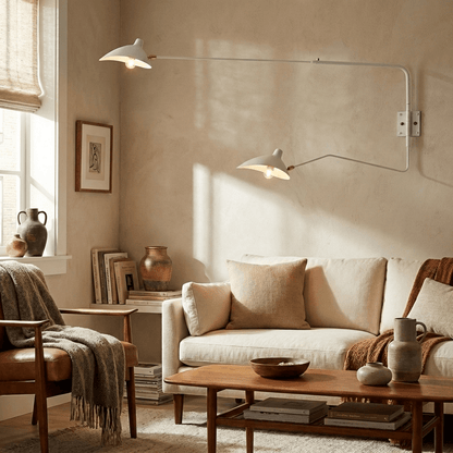 Multi-Arm Wall Sconce for Living Room & Hallway – Adjustable Sputnik LED Wall Light, Mid-Century Modern Reading & Accent Wall Lamp