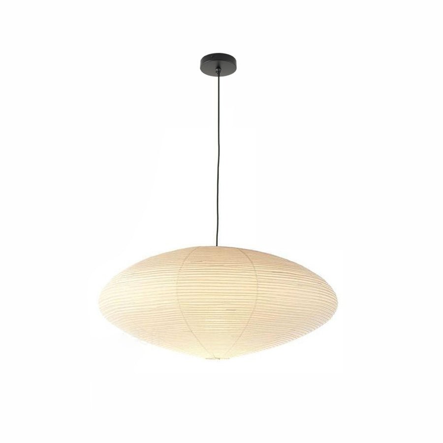 Paper Pendant Light for Dining Room & Bedroom – Japandi Washi Lantern Ceiling Light, Modern Minimalist Living Room Hanging Lamp