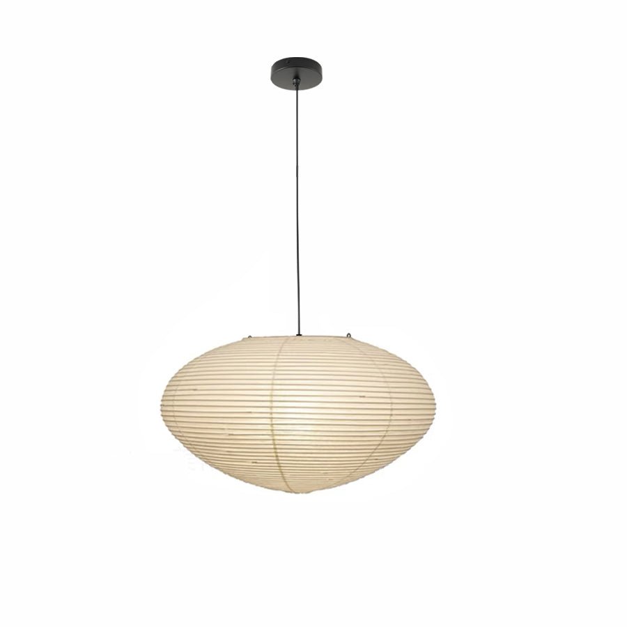 Paper Pendant Light for Dining Room & Bedroom – Japandi Washi Lantern Ceiling Light, Modern Minimalist Living Room Hanging Lamp