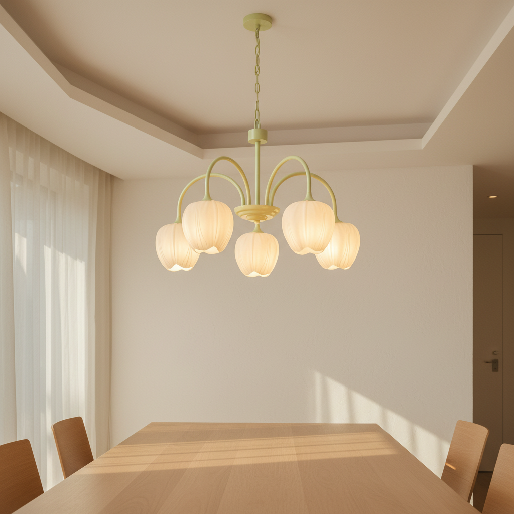 Tulip Matcha Chandelier hero